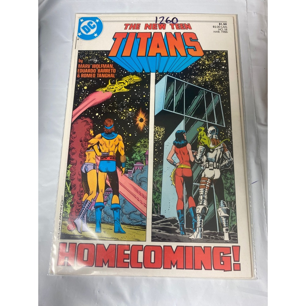 DC Comics The New Teen Titans No 18 Mar 1986 Homecoming Marv Wolfman Copper Age